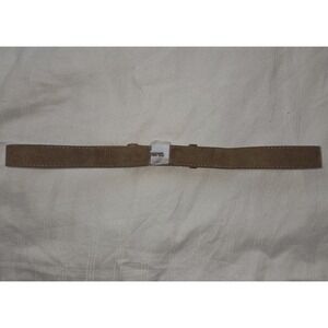 Commense Brown Suede Leather Belt Adjustable Metal Buckle‎ Fashion Accessory